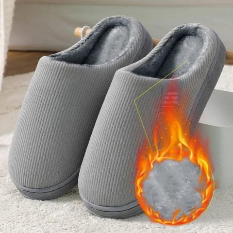 Chaussons d'Hiver Chauds en Fourrure Unisexes