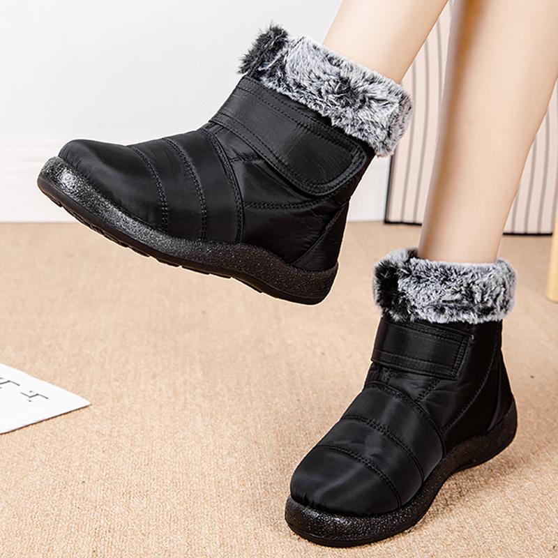 Bottes en fourrure imperméables pour l'hiver