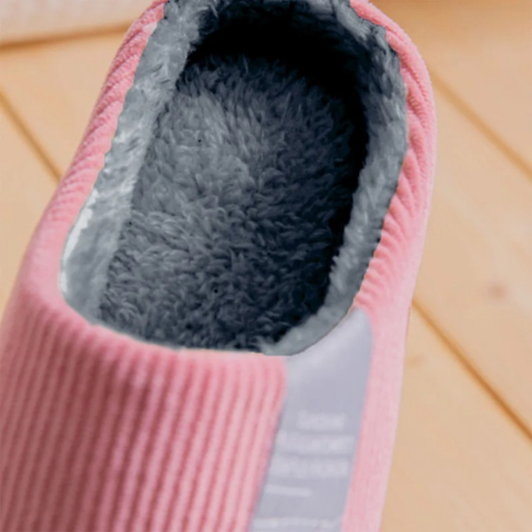 Chaussons d'Hiver Chauds en Fourrure Unisexes