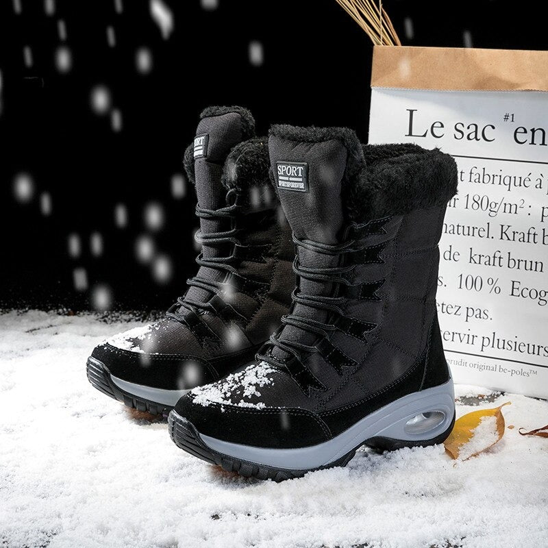 Bottes de neige à lacets pour Femmes