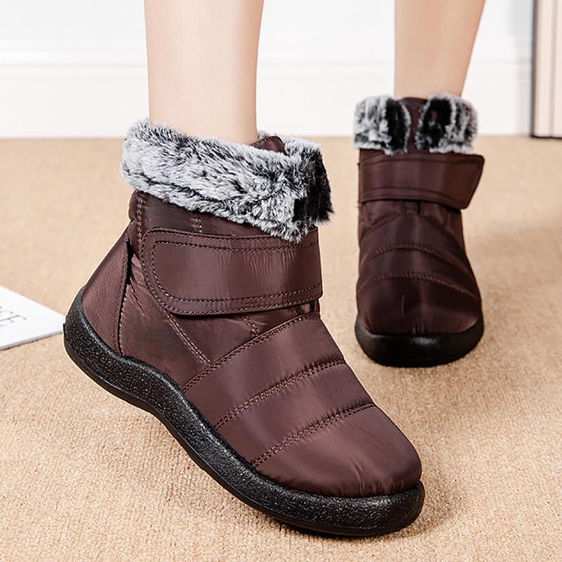 Bottes en fourrure imperméables pour l'hiver