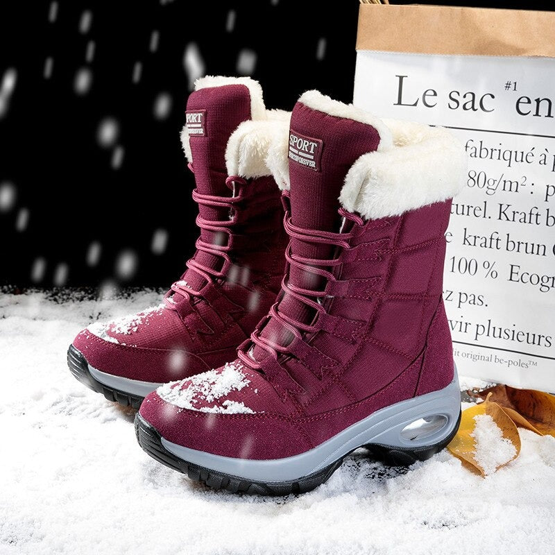 Bottes de neige à lacets pour Femmes