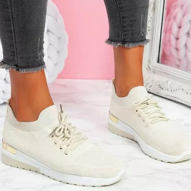 Chaussures Vulcanisées  À Lacets pour femmes