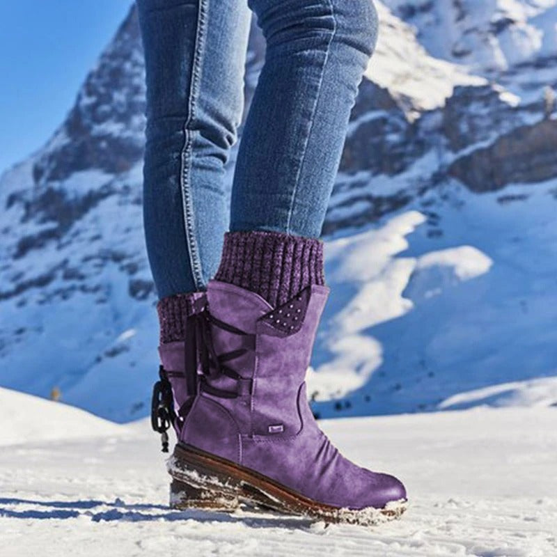 Bottes mi-mollet d'hiver pour femmes