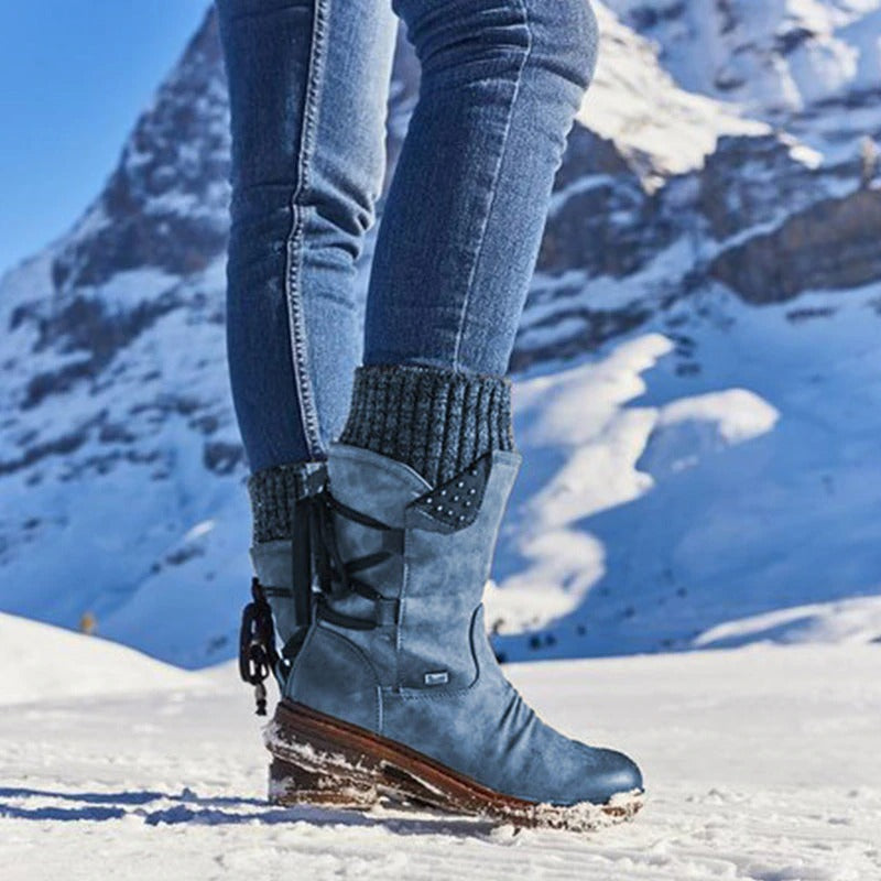 Bottes mi-mollet d'hiver pour femmes