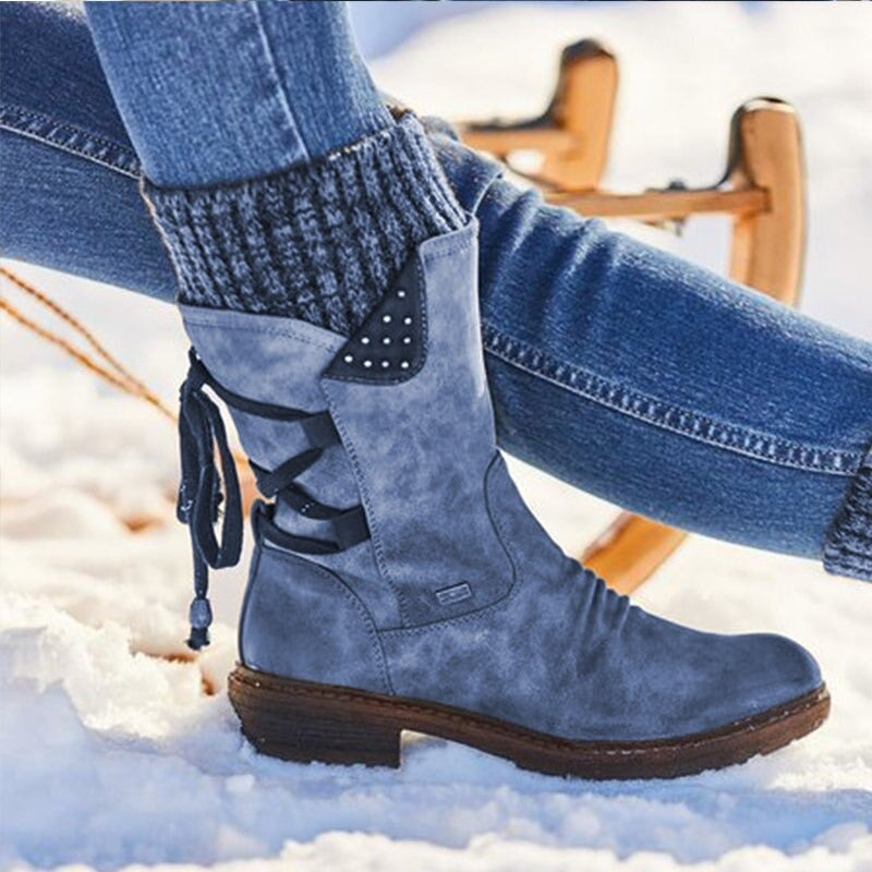 Bottes mi-mollet d'hiver pour femmes