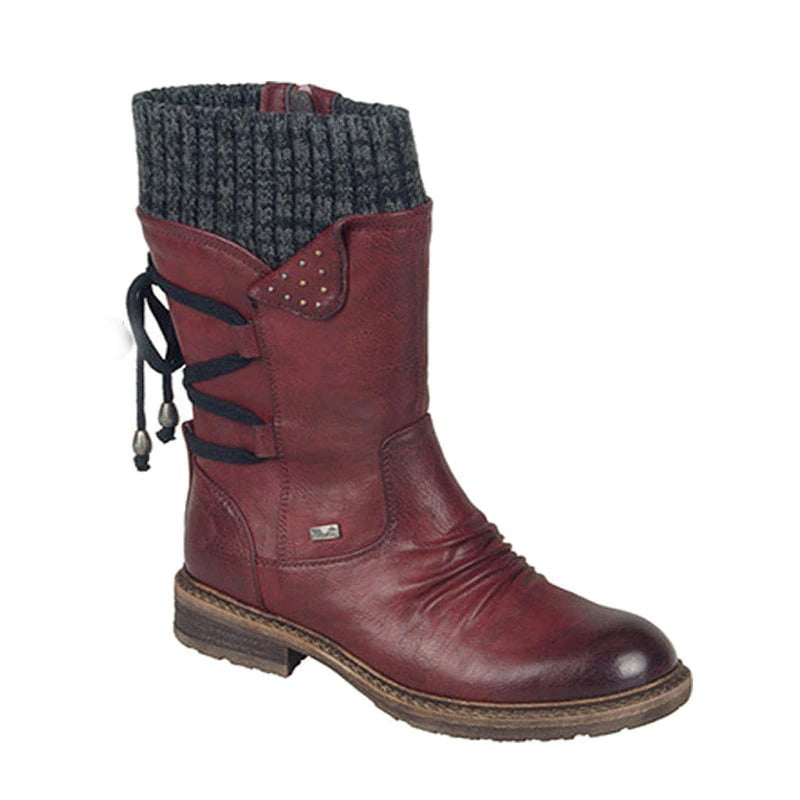 Bottes mi-mollet d'hiver pour femmes