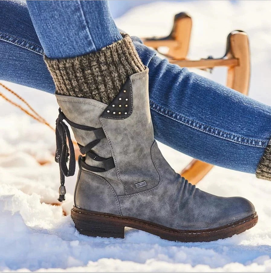 Bottes mi-mollet d'hiver pour femmes