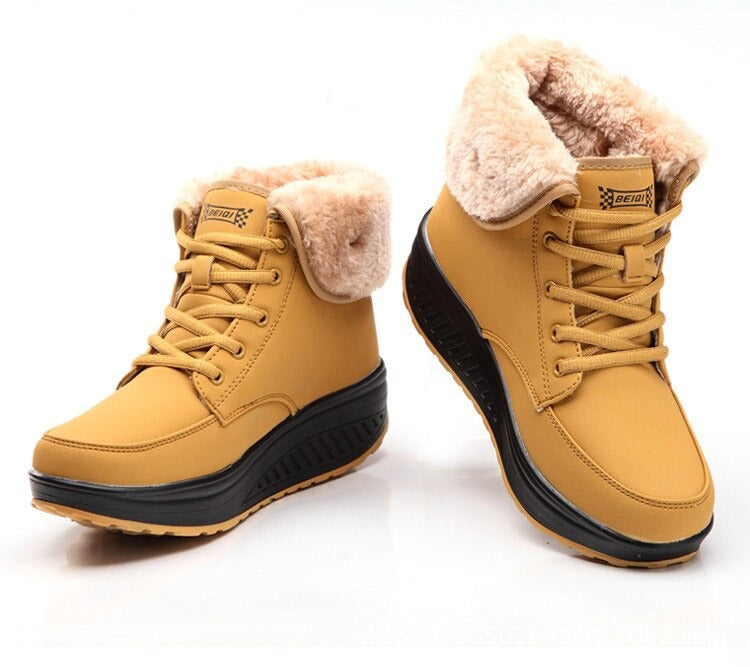 chaussures courtes en peluche pour femmes