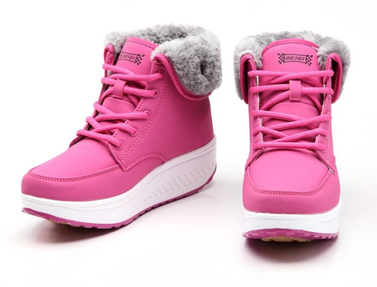 chaussures courtes en peluche pour femmes