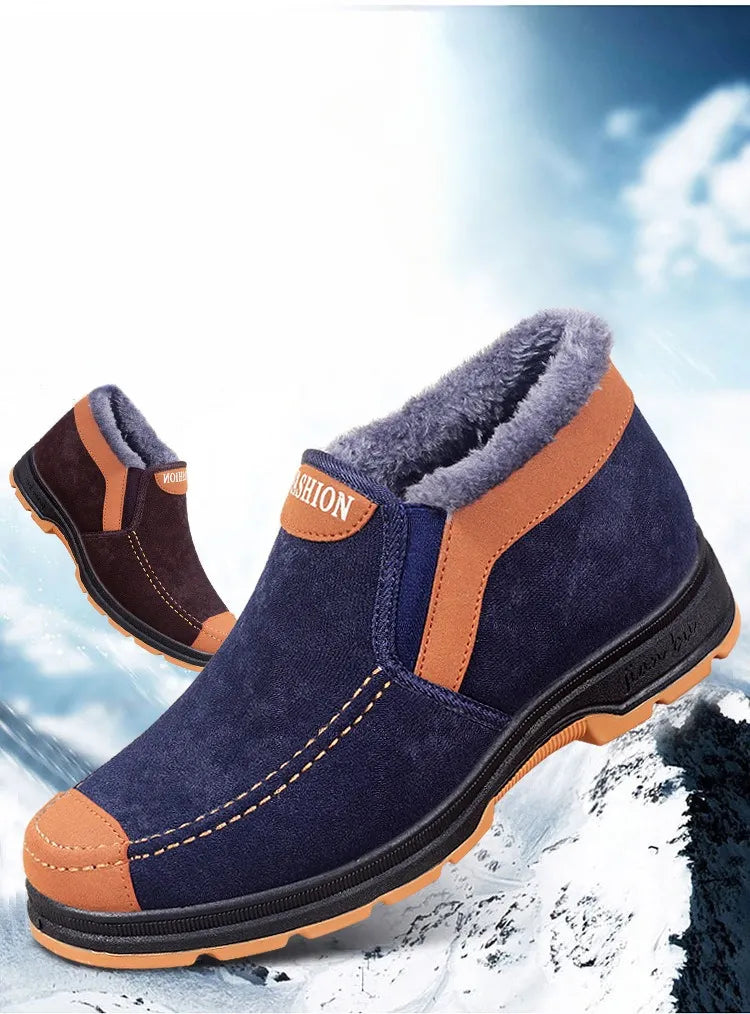 Chaussures d'hiver en coton pour hommes