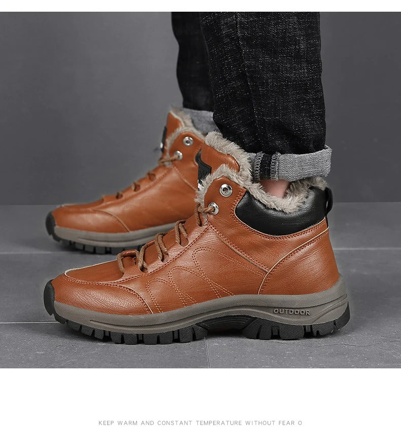 Bottines en cuir pour hommes