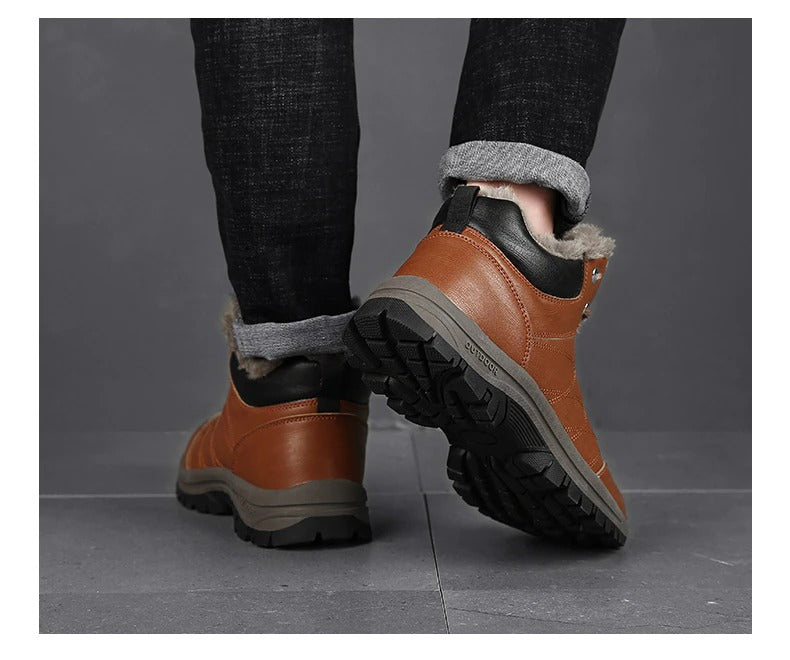 Bottines en cuir pour hommes