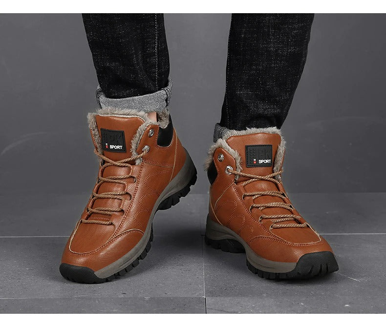 Bottines en cuir pour hommes