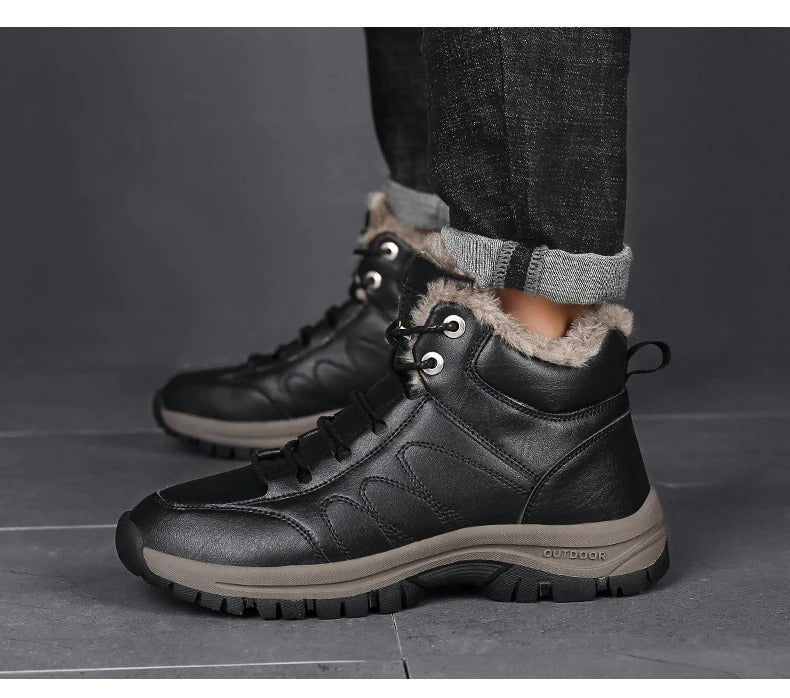 Bottines en cuir pour hommes