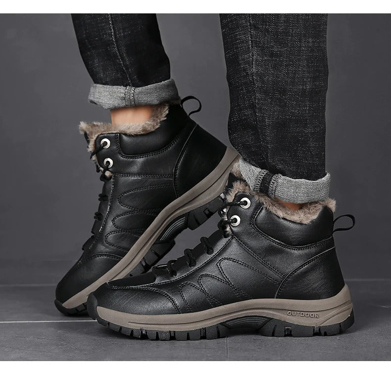 Bottines en cuir pour hommes