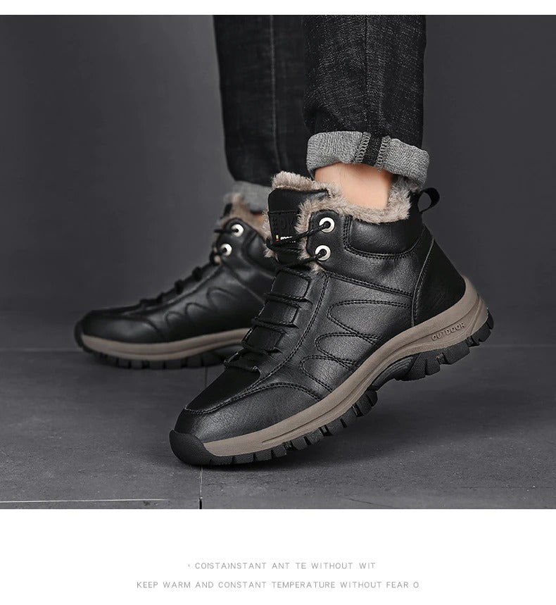 Bottines en cuir pour hommes