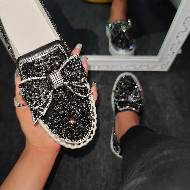 Mocassins à Strass pour Femmes