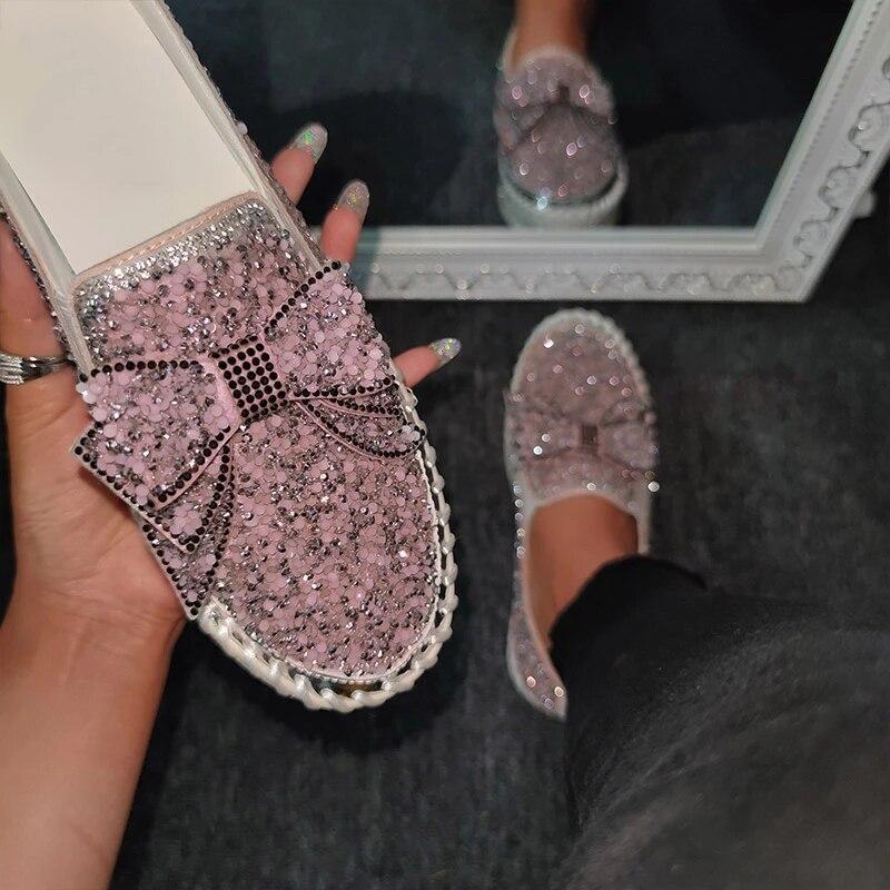 Mocassins à Strass pour Femmes