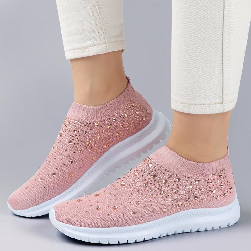 Chaussures vulcanisées cristal pour femmes