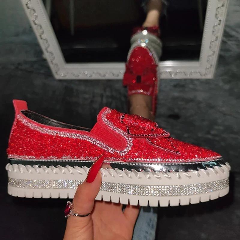 Mocassins à Strass pour Femmes